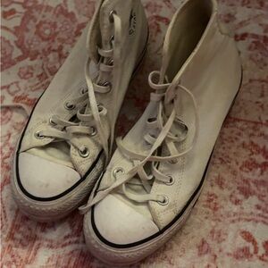 Converse Off-White High-Top Sneakers